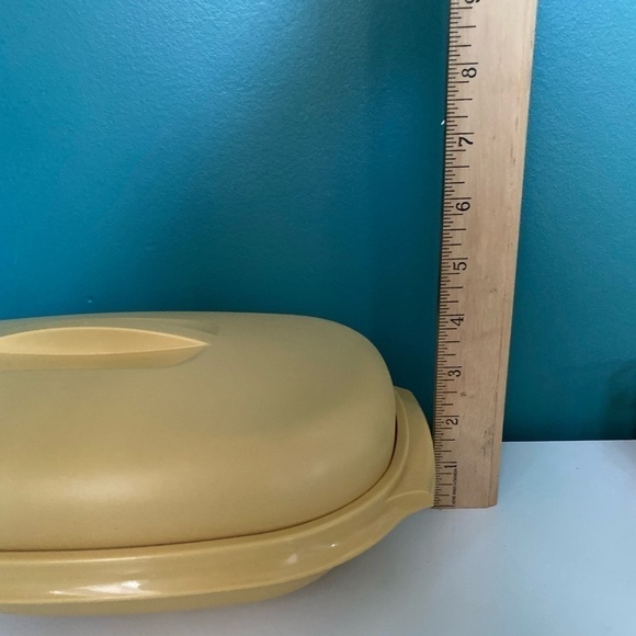 VTG Tupperware #1273 Harvest Gld 4 Pc Veg Rice Steamer Micro - Picture 9 of 14